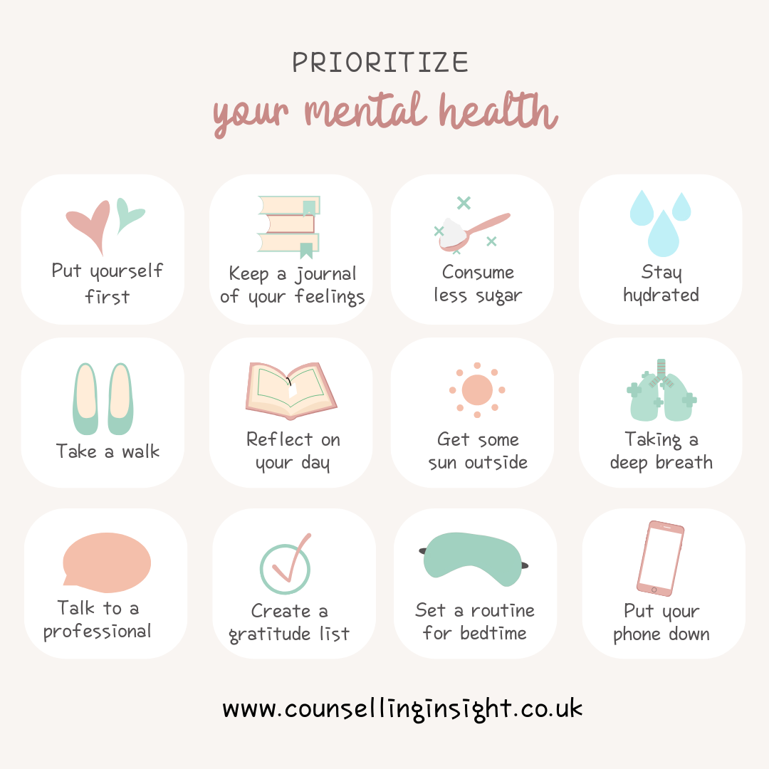 Prioritise your mental health
